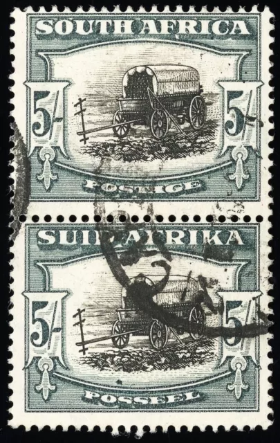 South Africa Stamps # 65 Used VF Pair Scott Value $75.00