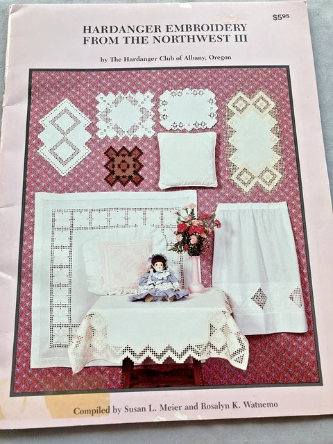 Libro de patrones bordado HARDANGER del noroeste III con instrucciones
