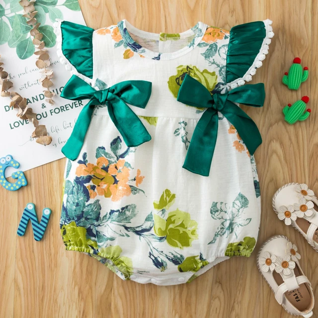 Infant Baby girls Birthday Bloomers Shorts Outfit Smash Bow Tie Clothes Romper