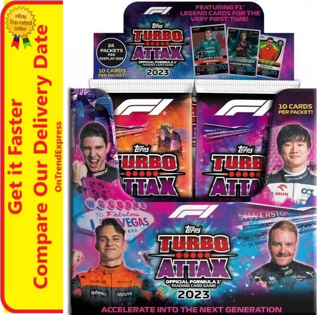 2023 TURBO ATTAX Formula 1 F1 Trading Cards Booster Box New EUR 54,51