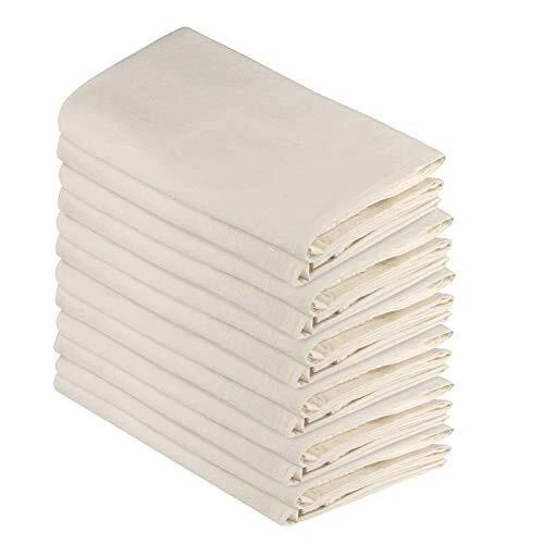 Flour Sack Dish Towels: Set of 12, 100% Cotton (27x27 Inches)