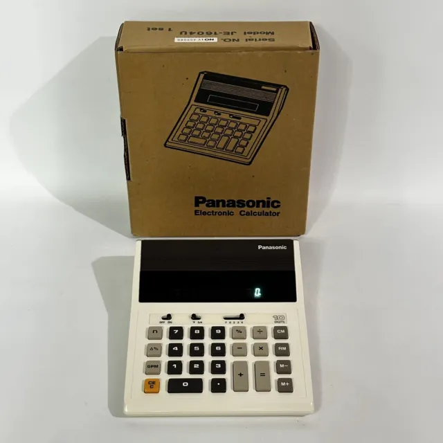 Panasonic JE-1604U Electronic Calculator VINTAGE JAPAN