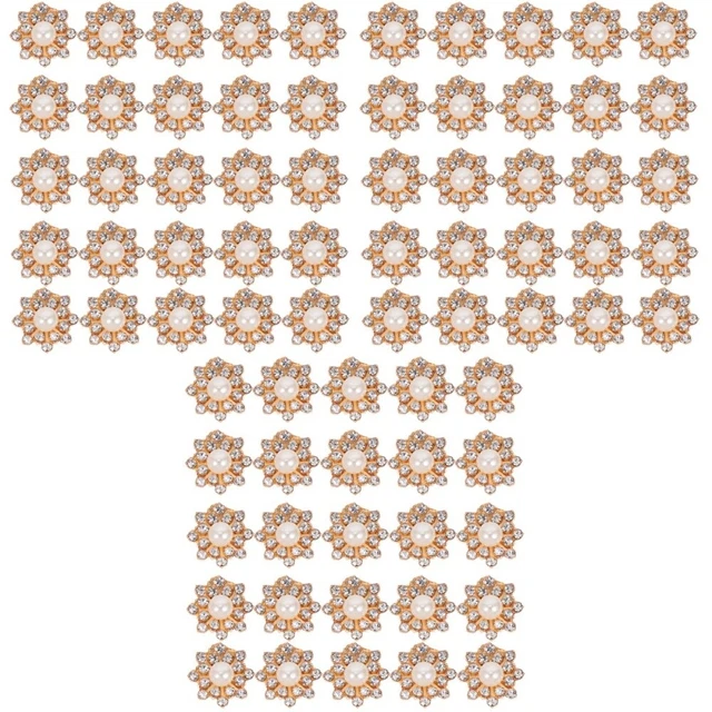 Metal Buttons Crystal Snowflake Buttons Snowflake Drill Buckle Diamond Buckle