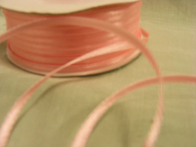 RIBBON SATIN Pink - 3mm x 100 metres EUR 8,72 - PicClick FR