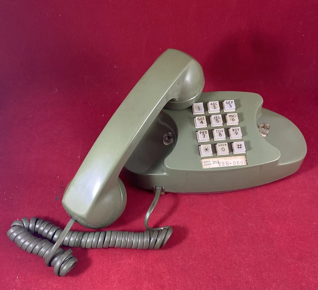 VINTAGE BELL SYSTEMS Princess Push Button Phone Green Rare £54.92 ...