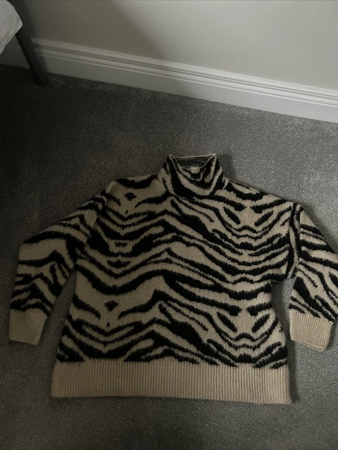 Topshop on sale zebra jumper