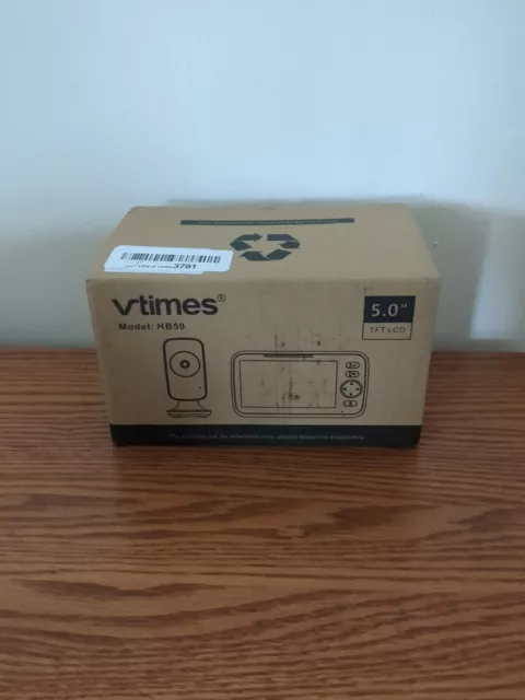 Vtimes HB50 Wireless Video Baby Monitor with Digital Camera 5" Screen