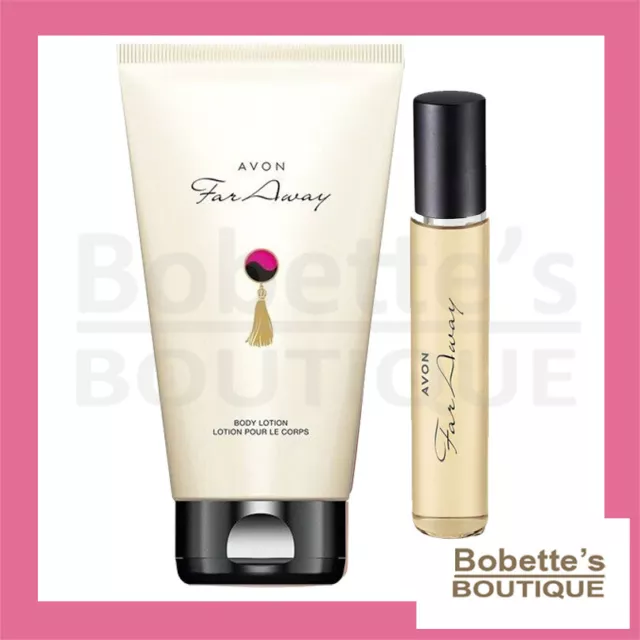 FAR AWAY AVON Eau de Parfum Vaporisateur 10 ML + Lait - Crème pour le Corps