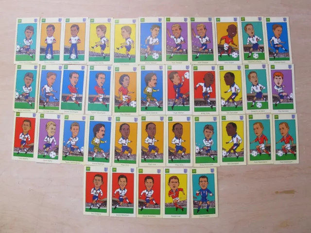 38 BP World Cup 1998 England Football Squad Cards + Duplicates 2 X Beckham!!