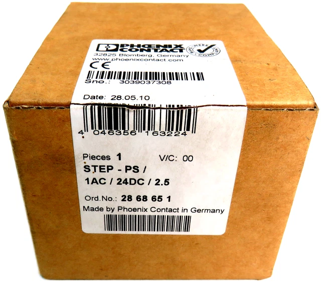 Phoenix Contact STEP-PS/1AC/24DC/2.5 Power Supply 2868651