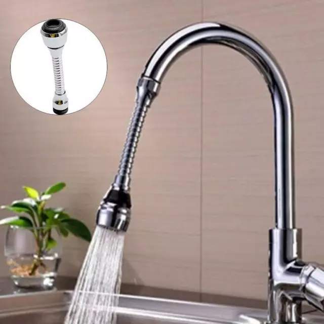 Kitchen Tap Aerator 360° Rotate Faucet Swivel End Diffuser Adapter E2W0