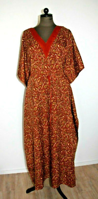 HUSSY Embelli vert turquoise Tunique Caftan Taille UK6 Kimono 