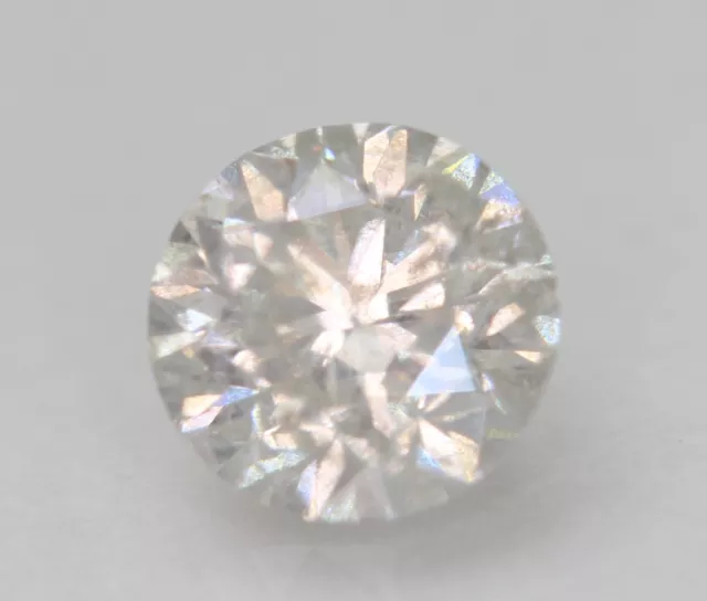 Certifié 0.53 Carat F SI2 Rond Brillant Amélioré Naturel Diamant 5.03mm 3VG