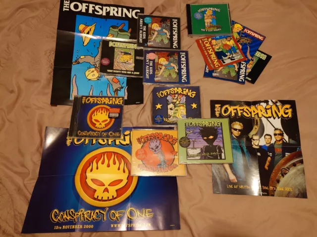 The Offspring CD Singles Bundle & Promo Items - Americana & Conspiracy Of One