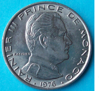 Pièce De Monnaie 1 Franc 1976 Monaco