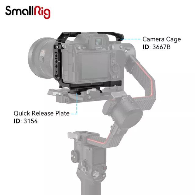 SmallRig Sony A7 IV Camera Cage+ Gimbal Plate for Sony Alpha 7R IV| 7 IV|A 7S II