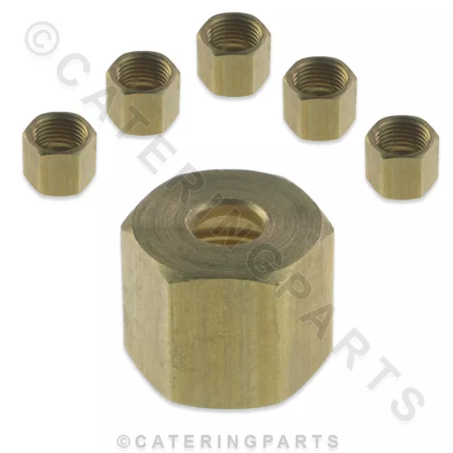 PACK OF 6 x HOBART 722466 3/16" GAS VALVE NUT FITS COMMANDER WOLF BROILER