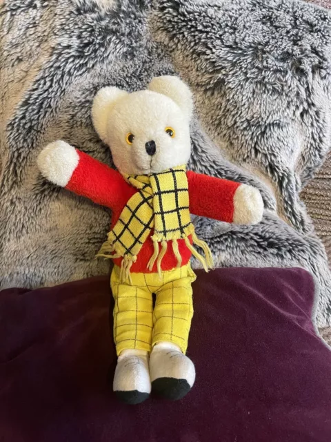 Lefray Teddy Bear - Old Vintage Antique Style ted - Rupert Bear w/ label c1980's