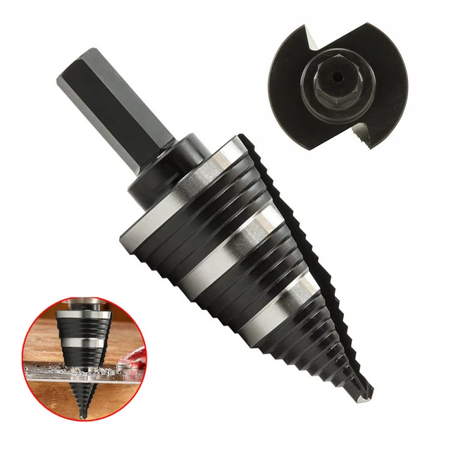 Fasting Double Flute HSS Step Drill Bit 15 | 3 Hole Sizes: 7/8", 1-1/8", 1-3/8"