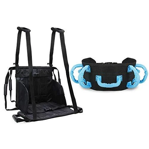Cinturón para silla de ruedas con tabla deslizante de escalera elevadora para paciente y cinturón de transferencia