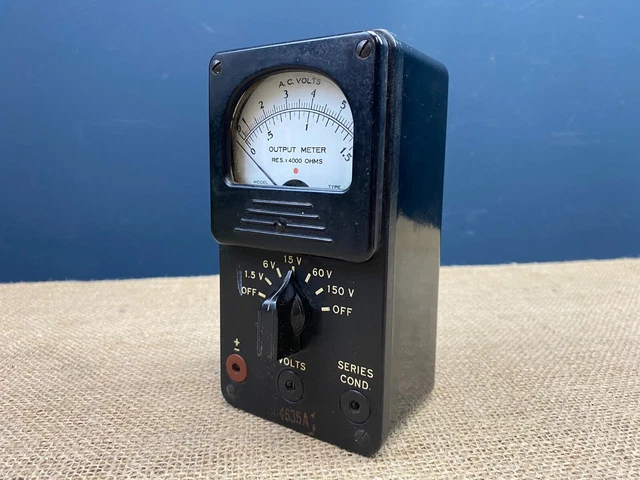 Meter Vt Rms Army RARE WWII WW2 Signal Corps Us Army Output Volt Meter Model 650-Sc £115. ...