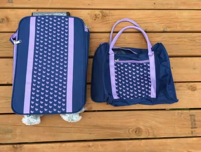 Women Luggage Set Travel Upright Expandable Rolling Suitcase Carry On Bag Kids