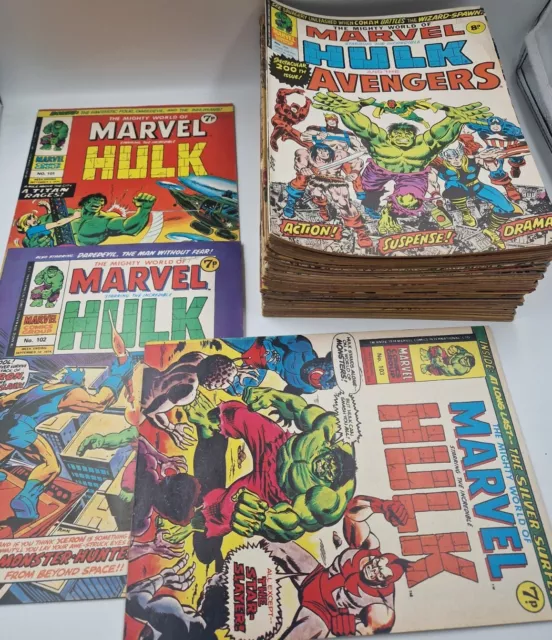 x54 The Mighty World Of Marvel - Issues #101 - 200 - UK Marvel Bundle