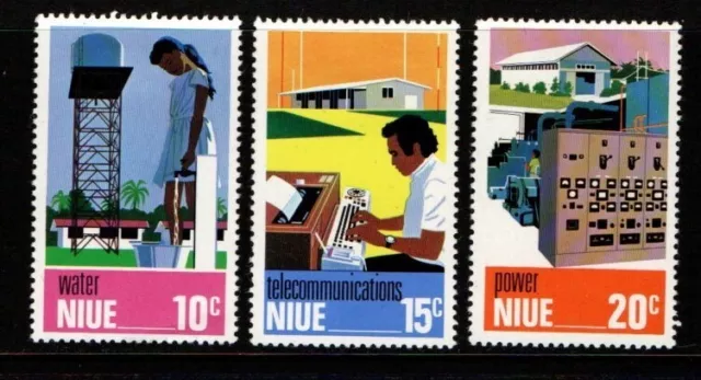 New Zealand Niue 1976 Utilities SG208-10 Mint