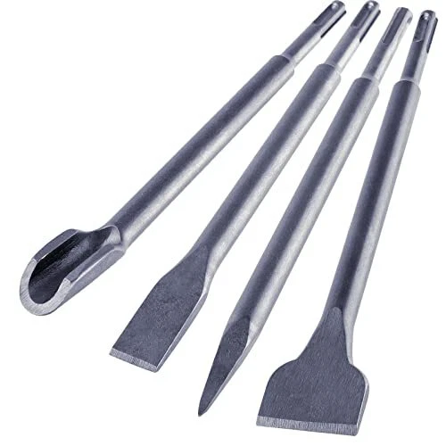 Firecore SDS Plus jeu de burins 4 pièces - burin large, burin plat, burin pointu