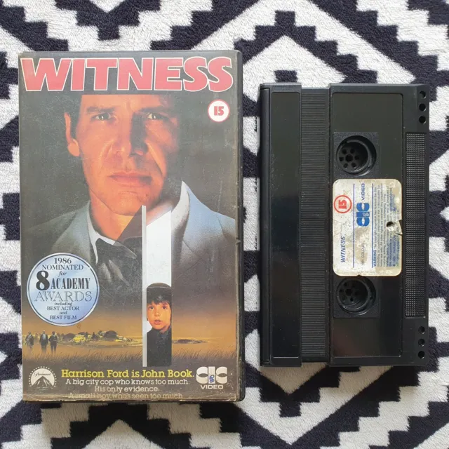 The Witness RARE UK CIC VIDEO 2000 TAPE!! Harrison Ford