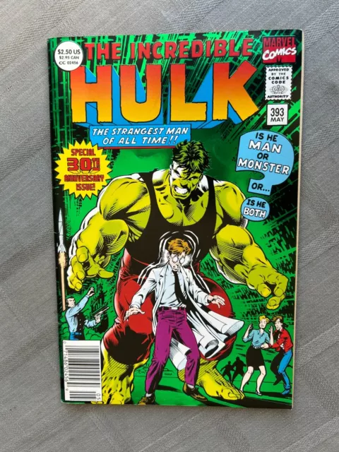 The Incredible Hulk Volume 1 N°393 Vo En Très Bon État / Very Fine