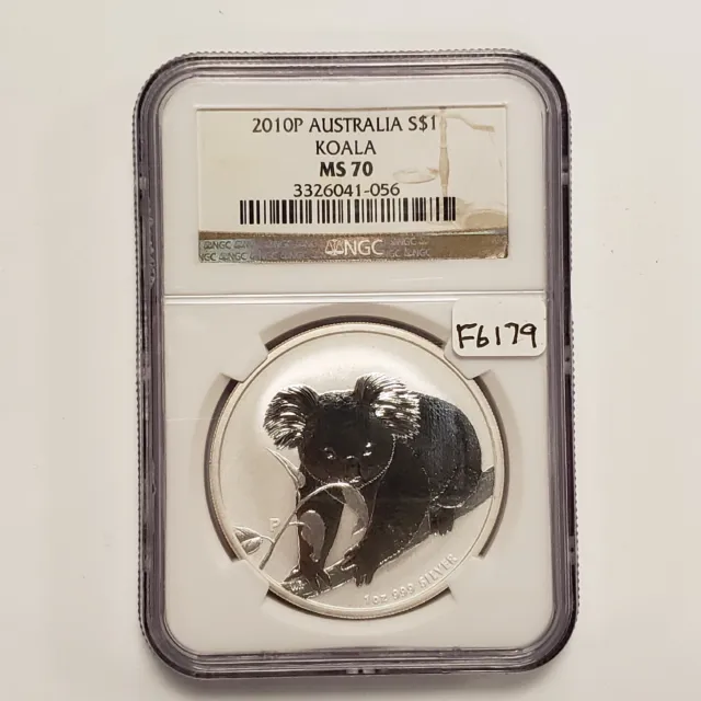 2010-P $1 Australia Koala - PQ - NGC MS 70 - SKU-F6179