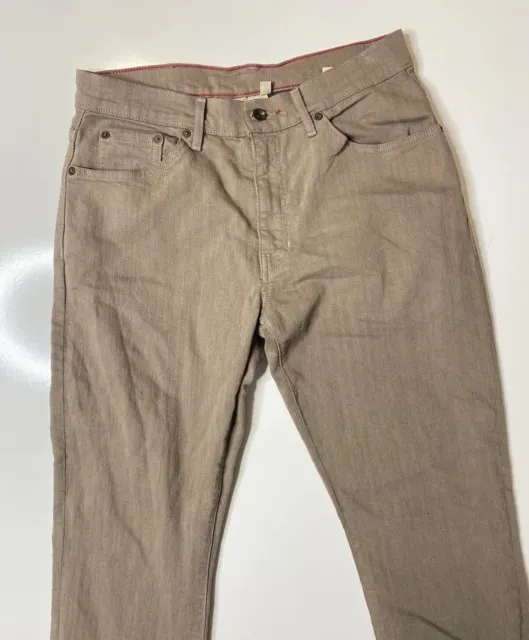 Mens Raleigh Workshop Denim Jeans / Alexander Relaxed Straight 31x33 / Clay