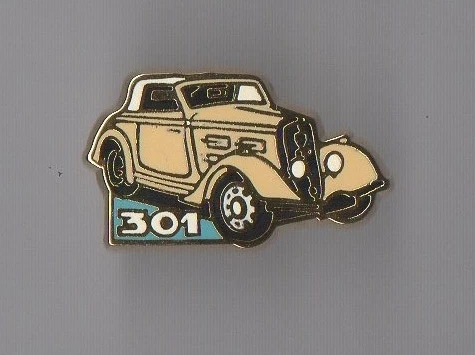 Pin's Automobile Peugeot Ancienne Voiture - Zamac Signé Hélium Paris