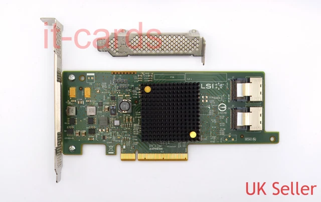 Scheda Controller 9207-8i PCIe 3.0, 6Gb/s SAS SATA, Modalità IT Per FreeNAS E UnRAID, 2x SFF-8087