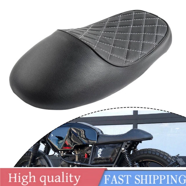 Motorcycle Cafe Racer Seat Flat Saddle PU For Honda CB 750 125 250