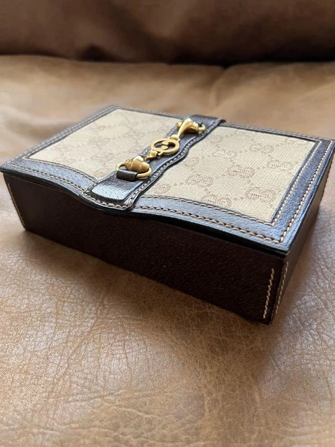 GUCCI JEWELRY BOX Vintage With The iconic GG Supreme Canvas
