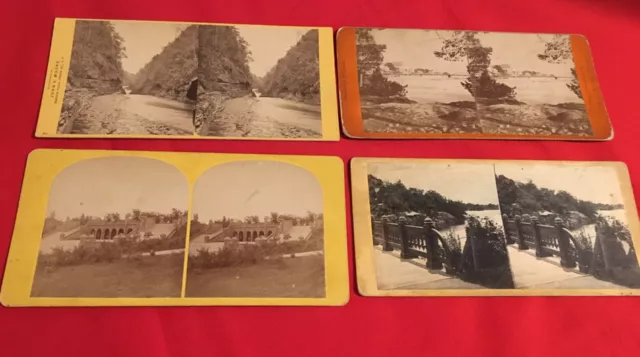 Ny Stereoview Lot Trenton Falls - Central Park Oak Bridge Cataract Hse Averys Pt