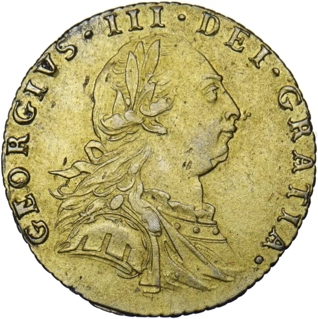 1787 Sixpence (Gilded) - George III British Silver Coin