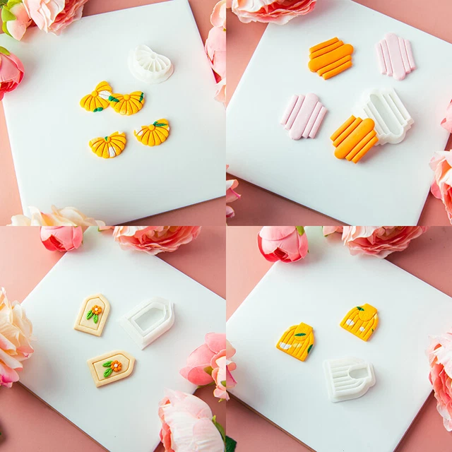 Soft Pottery Polymer Clay Cutter DIY Cutting Mold Earring Jewelry Making Tool