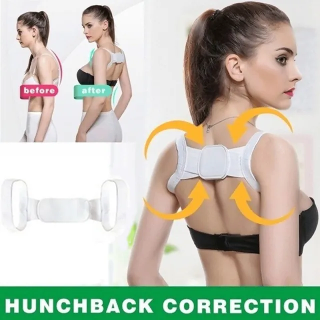 Invisible Back Posture Orthotics Shoulder Corrector Brace Belt Spine Supp*7H