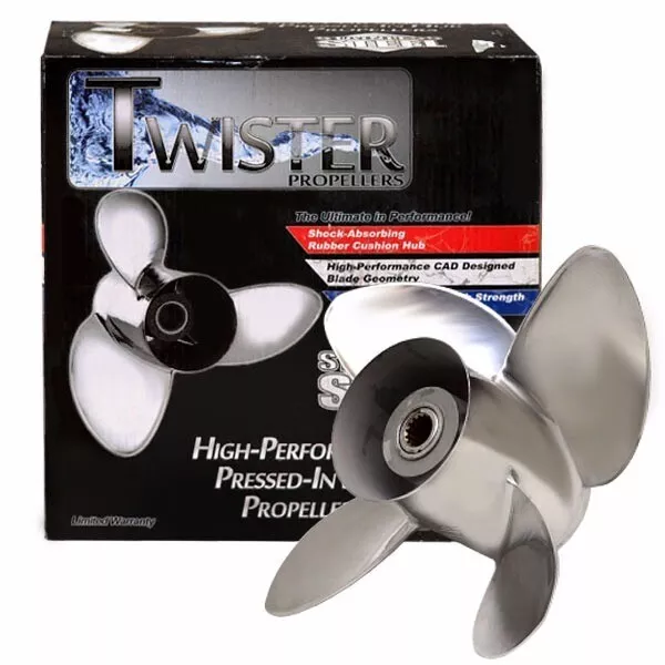 Michigan Wheel Twister Boat Propeller 013123 | RH 14 5/8 x 16 P