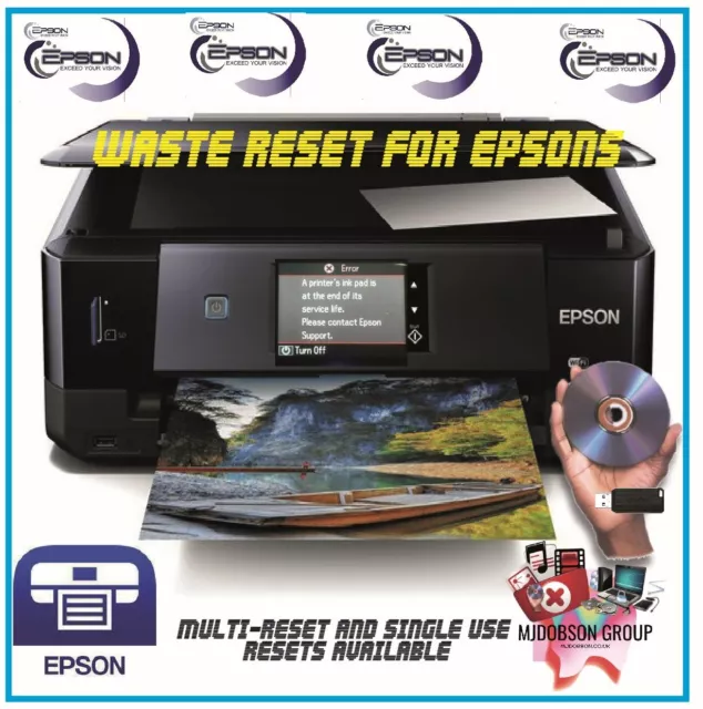 Epson Series Waste Ink Reset Software including Reset Key Most Epsons