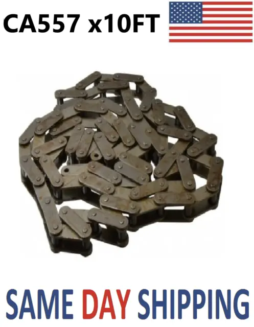 #CA557 Agricultural Roller Chain 10 FEET, FREE FAST SAME DAY SHIPPING