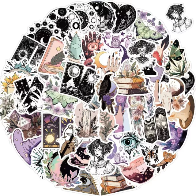 50PCs Witchy Stickers,Apothecary Aesthetic Waterproof Stickers,Vinyl Stickers...