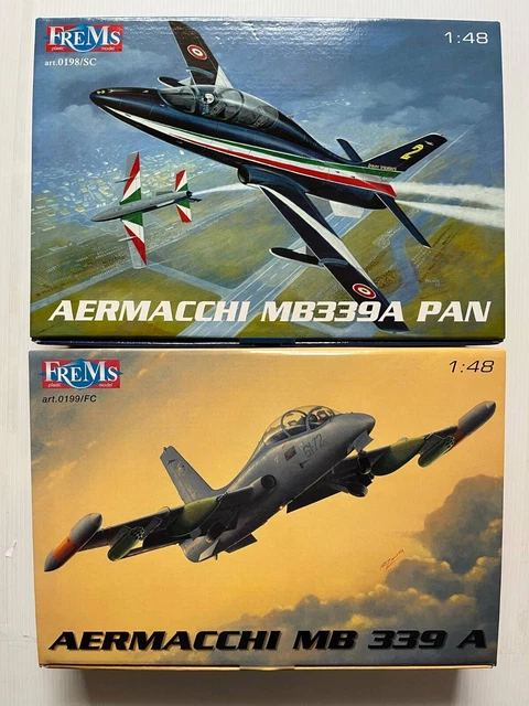 Maquette Avion Aermacchi MB-339 PAN Frecce Tricolori 1/48 – Kit Plastique Frems Art. 0198