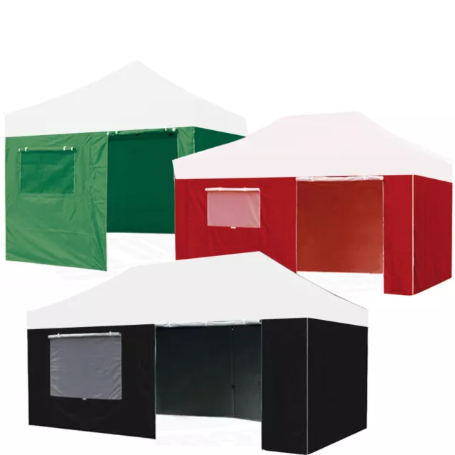 Enclosure 4 Side Zipper Wall Panel Kit For EZ Pop Up Beach Tent Canopy Gazebo