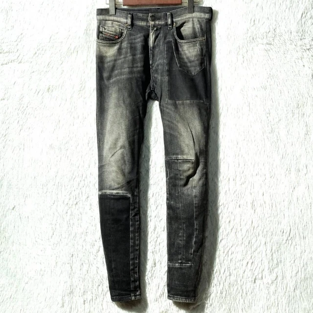 DIESEL D-STRUKT 009MZ Men's Jeans W29/L32 Slim Zipped Washed Dark