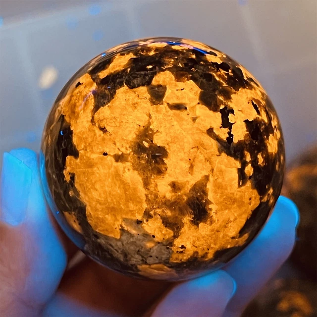 45mm+ Natural Yooperite Gemstone Sphere gem Quartz Crystal Ball reiki healing 1x