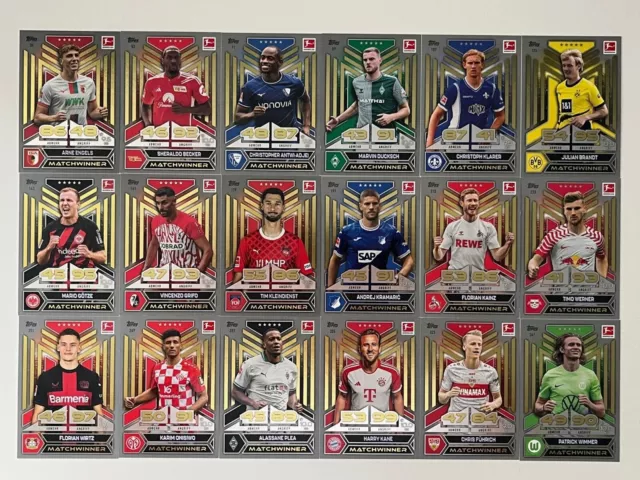 Topps Match Attax Bundesliga 2023/2024 - scegli il vincitore della partita tra 36 - 23/24